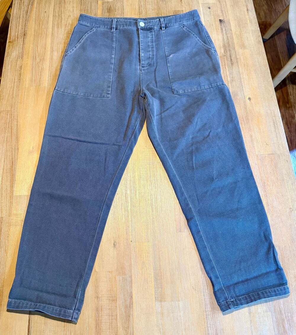 ASOS Workwear Utility Carpenter Pants Gray Canvas Size W34 L30 (26) measured